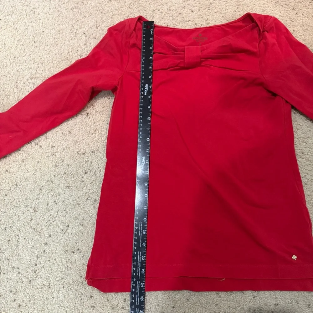 Kate Spade Red Bow Top Size Medium